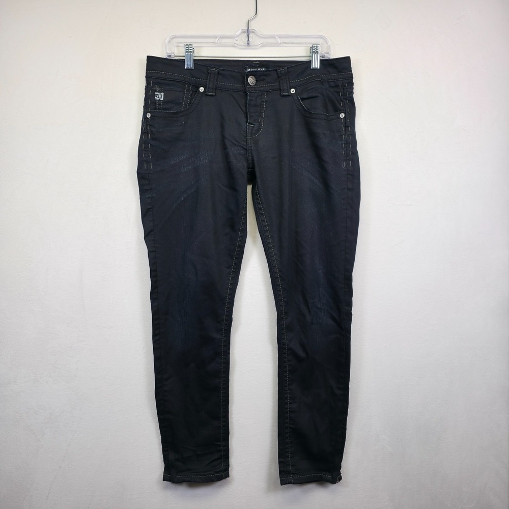 MEK Denim Bulgan Cigarette Jeans mens 31x29 Blue‎ Low Rise Dark Wash Y2K 34x28